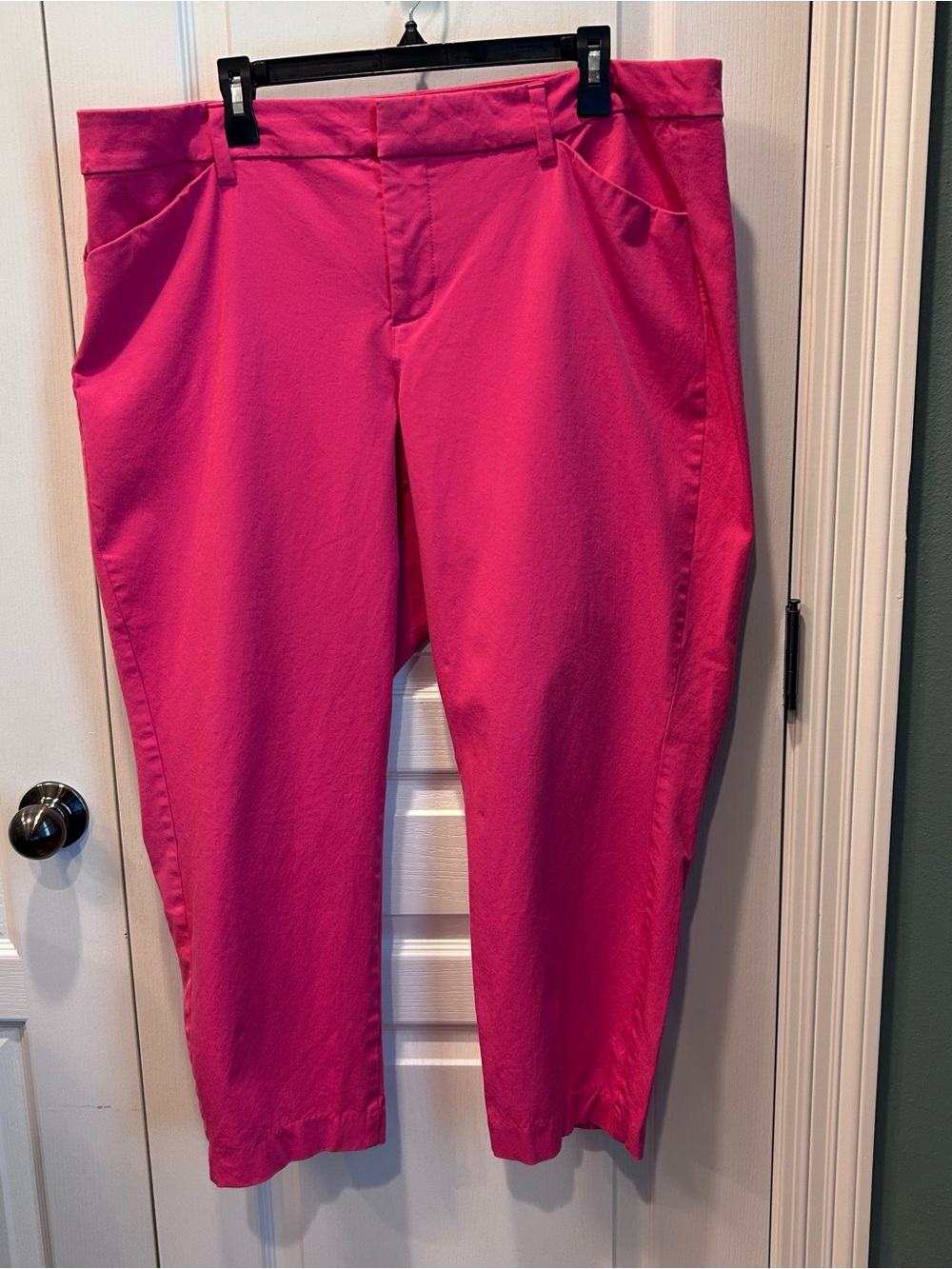 Old Navy Pixie Skinny Pants 20 Plus Hot Pink High Rise Secret Smooth Pockets